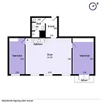 Lejlighed 2br M Privat Balkon - K København
