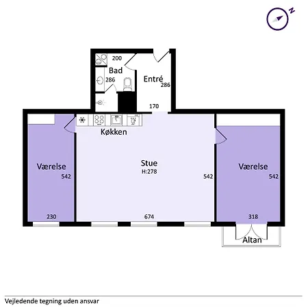 شقة 2br M Privat Balkon - K كوبنهاجن