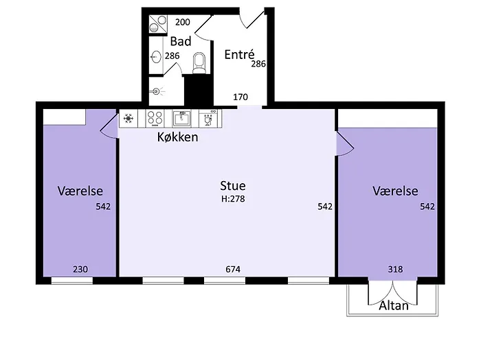 Lägenhet 2br M Privat Balkon - K Köpenhamn